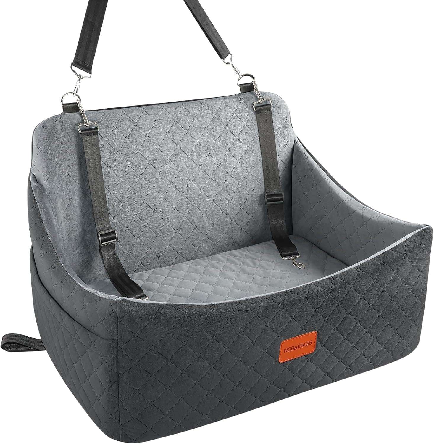 Asiento cama auto perro grande 76x53 cm memory foam ortopedica bulldog ingles border collie lavable
