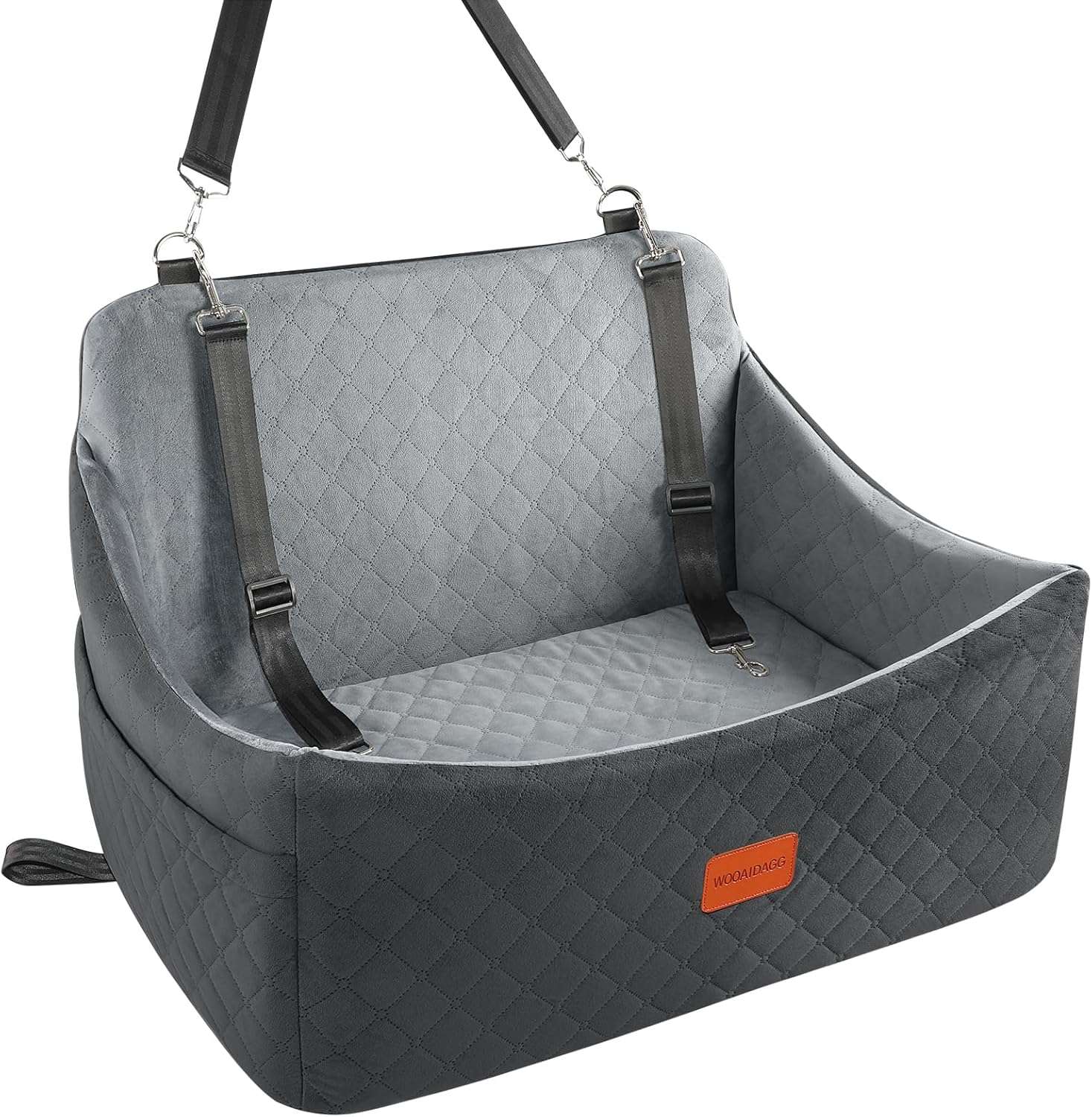 Asiento cama auto perro grande 76x53 cm memory foam ortopedica bulldog ingles border collie lavable