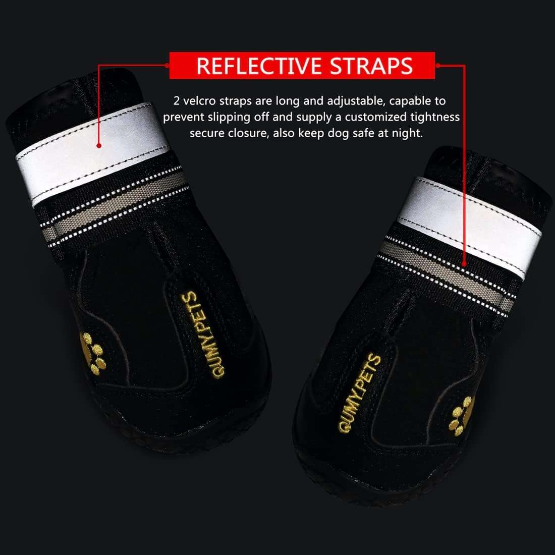 Botas perro grande impermeables pavimento caliente nieve lluvia suela resistente trekking doble correa