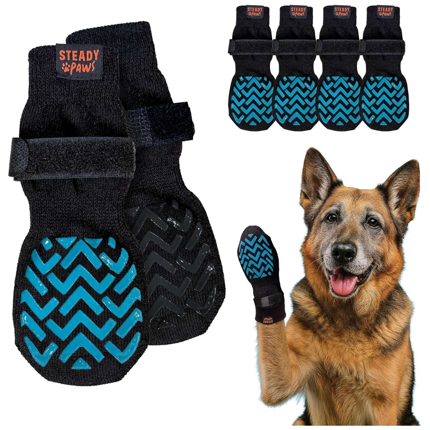 Calcetines perro antideslizantes doble cara piso flotante senior artritis correas ajustables lavables