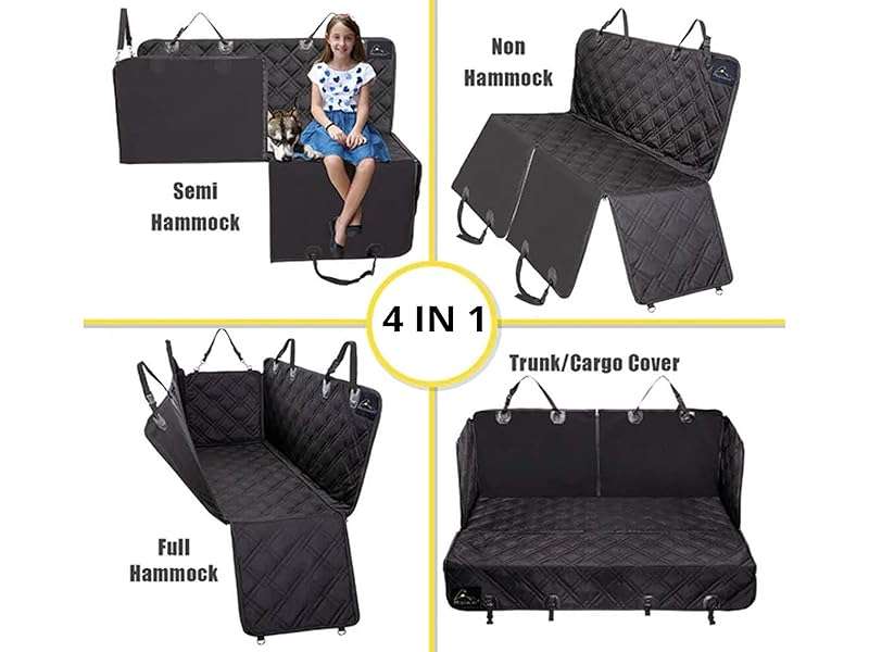 Cubre asiento perro auto hamaca premium ventana malla cinturon seguridad impermeable protector tapiz accesorios