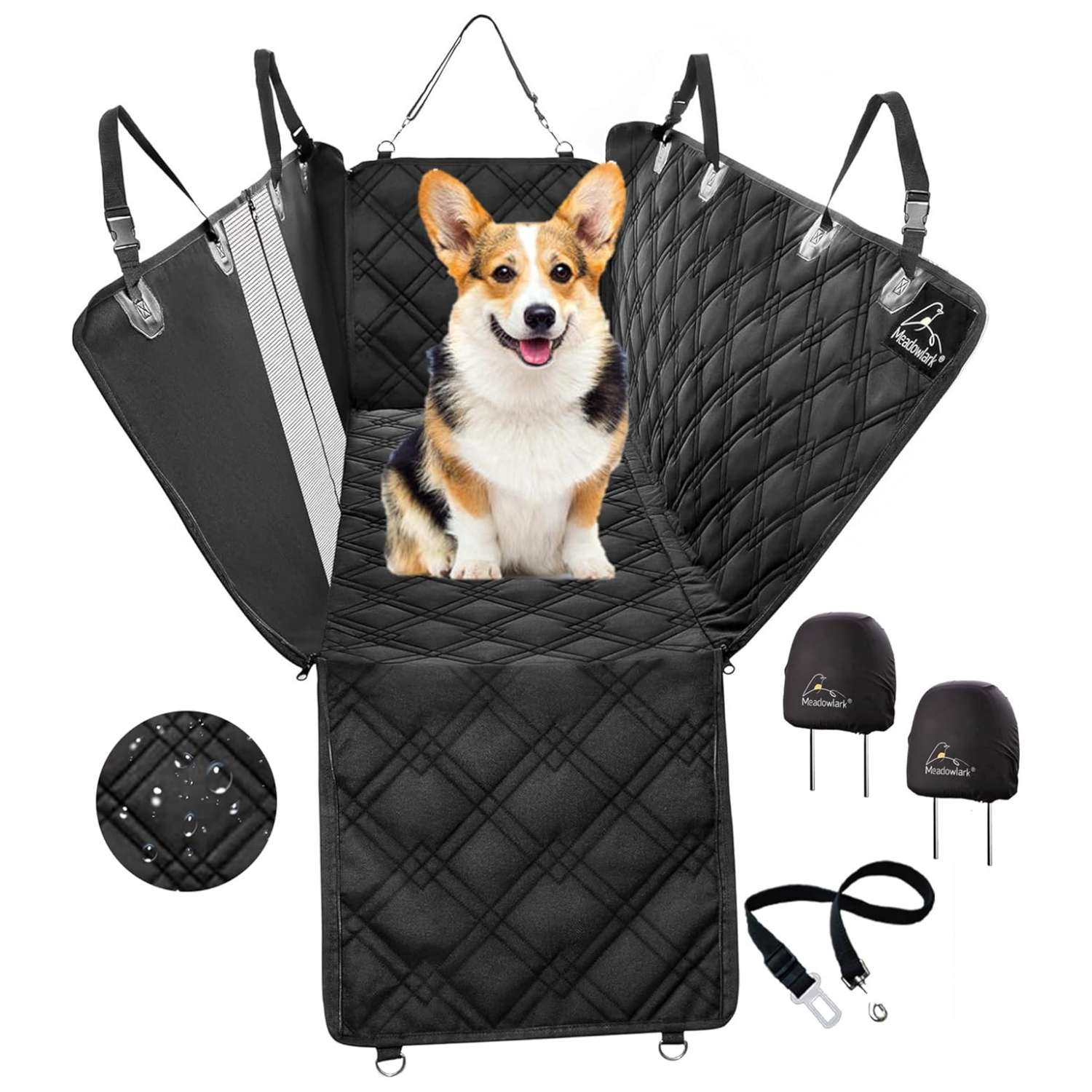 Cubre asiento perro auto hamaca premium ventana malla cinturon seguridad impermeable protector tapiz accesorios