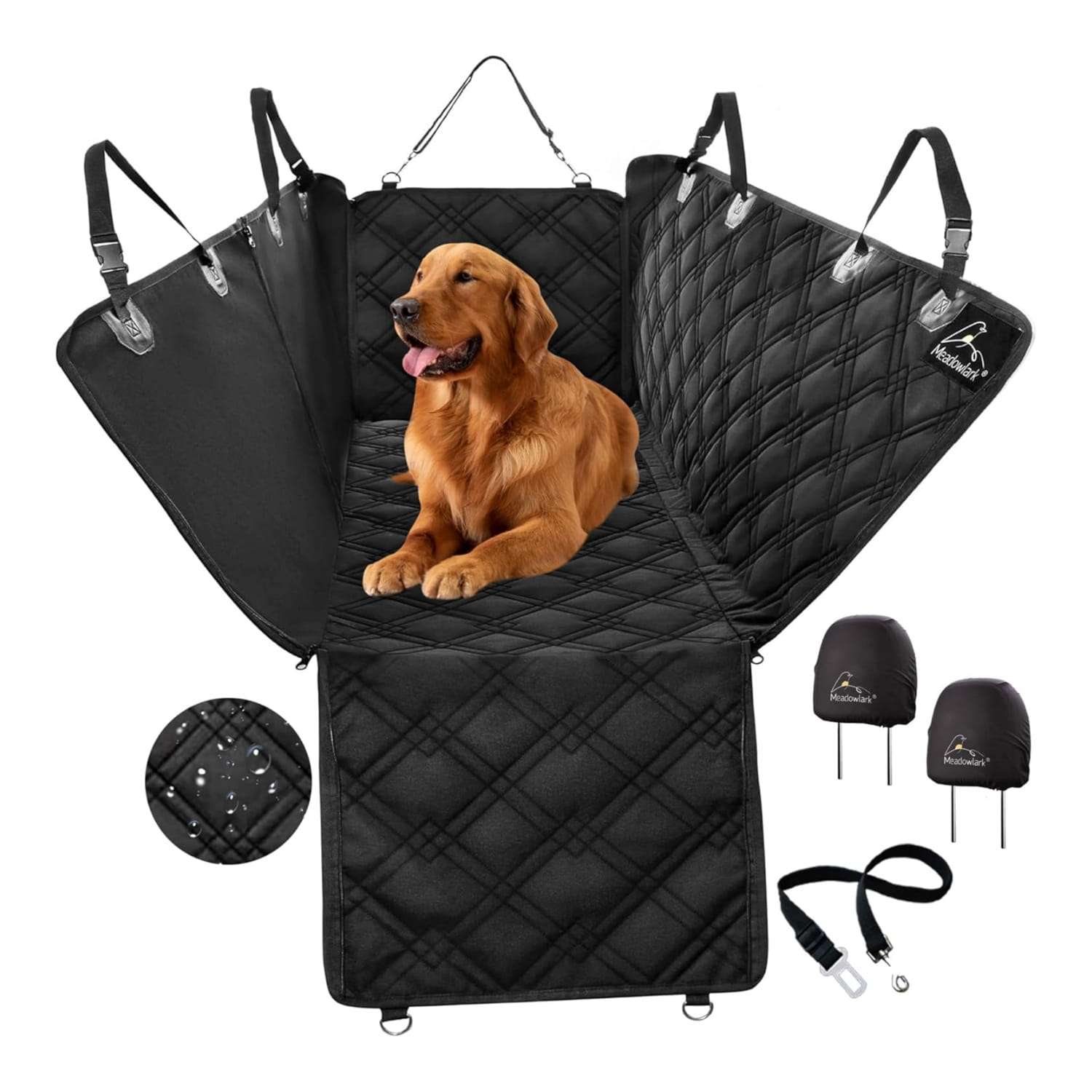 Cubre asiento perro auto hamaca premium ventana malla cinturon seguridad impermeable protector tapiz accesorios