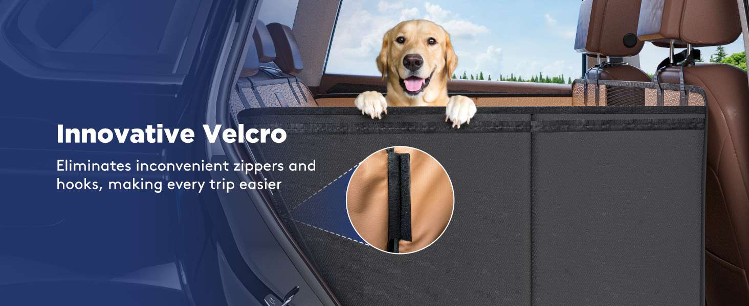 Cubre asientos perro auto base rigida ecocuero 132x63 cm soporte 180kg impermeable perro gigante SUV