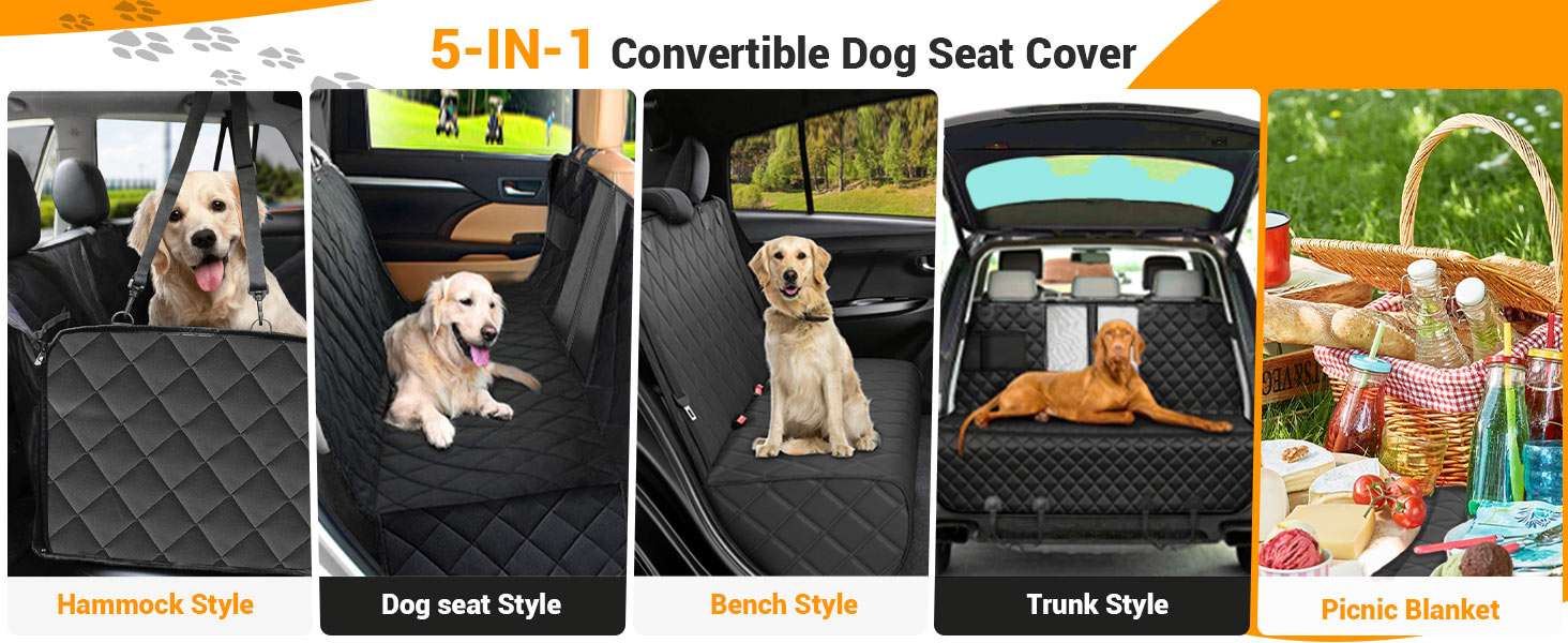 Cubre asientos auto perro hamaca ventana malla 137x147 cm impermeable aire acondicionado antideslizante ansiedad
