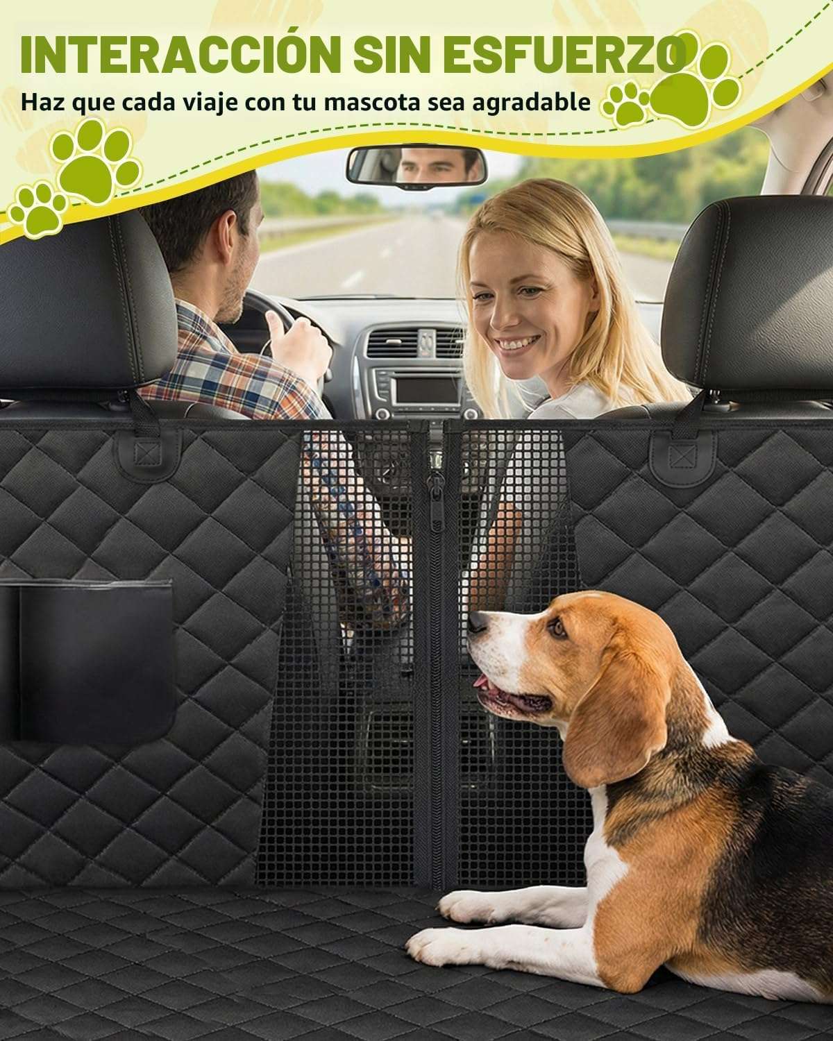 Cubre asientos auto perro hamaca ventana malla 137x147 cm impermeable aire acondicionado antideslizante ansiedad
