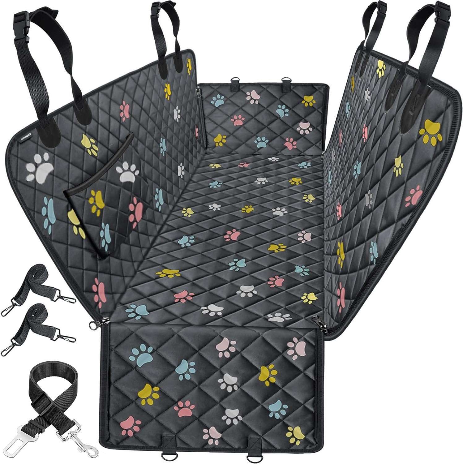 Cubre asientos auto perro hamaca impermeable proteccion puertas antideslizante suv camioneta viaje seguro