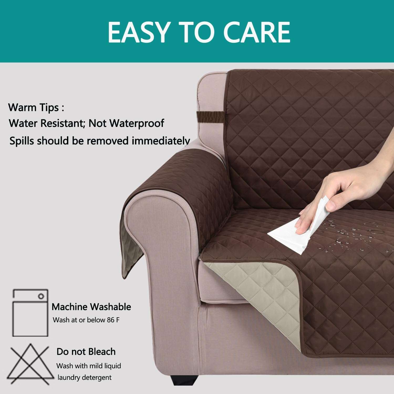Funda Cubre Sofa Reversible para Perros - Protector Repelente al Agua (Todas las Tallas) - Imagen 5