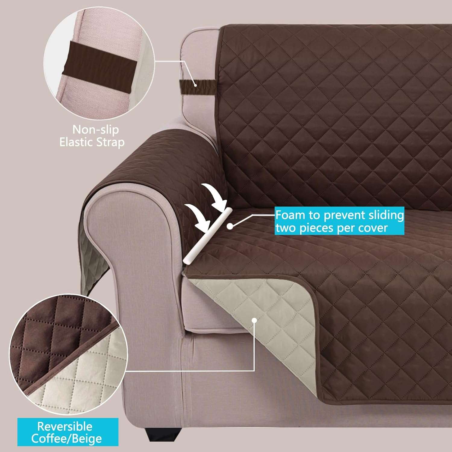 Funda Cubre Sofa Reversible para Perros - Protector Repelente al Agua (Todas las Tallas) - Imagen 3