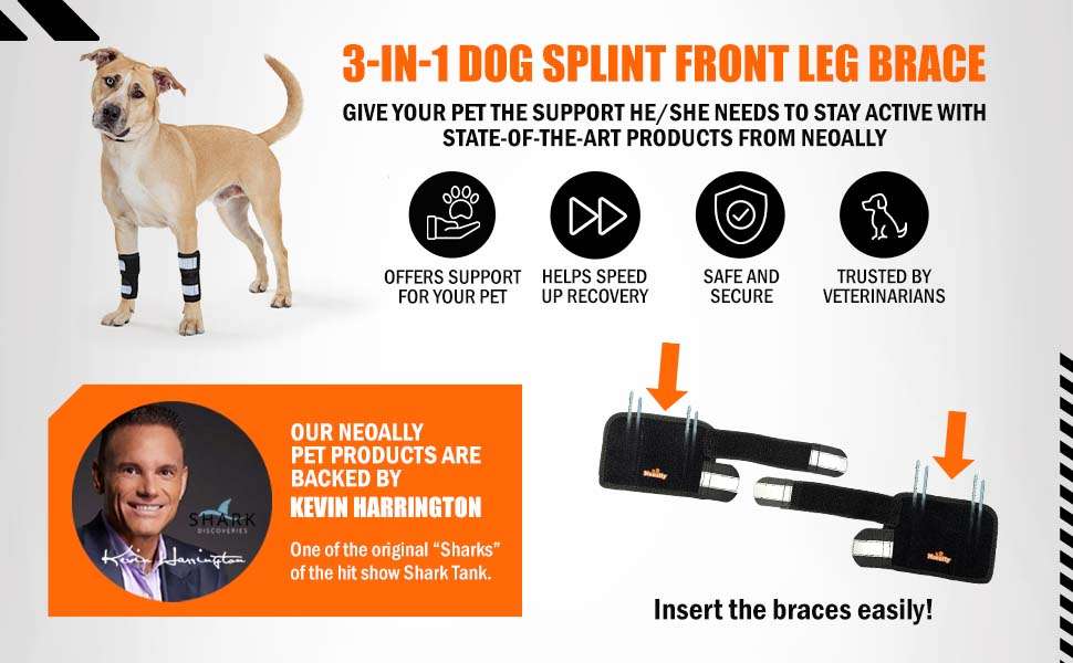 Ferula perro 3 en 1 pata delantera metal resortes compresion soporte carpo esguince recuperacion
