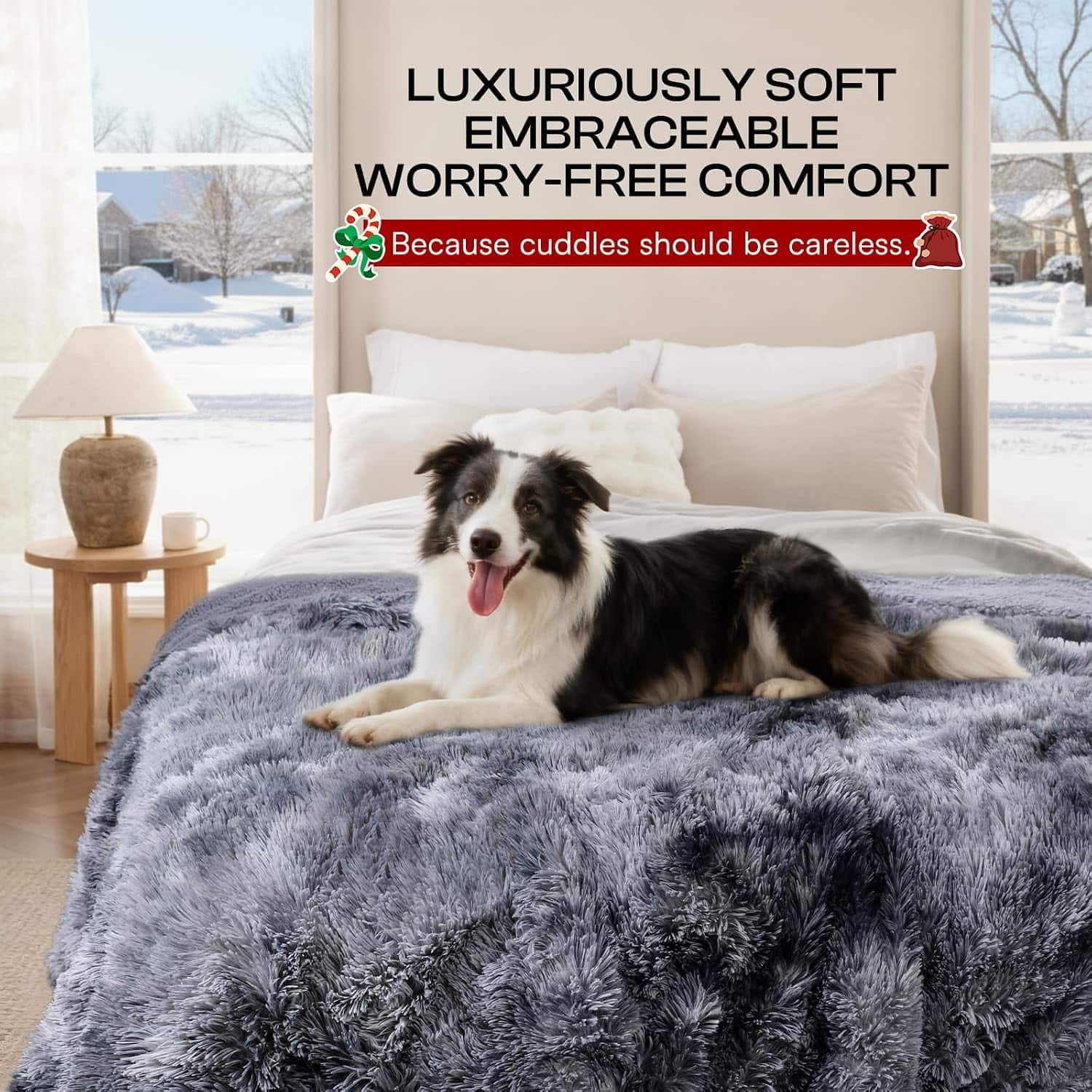 Manta antiestres impermeable perro gato felpa chiporro protector sofa cama calmante lavable