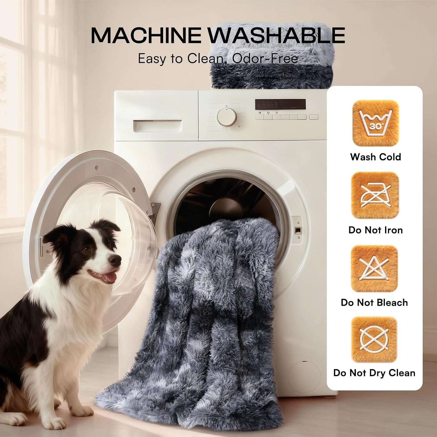 Manta antiestres impermeable perro gato felpa chiporro protector sofa cama calmante lavable
