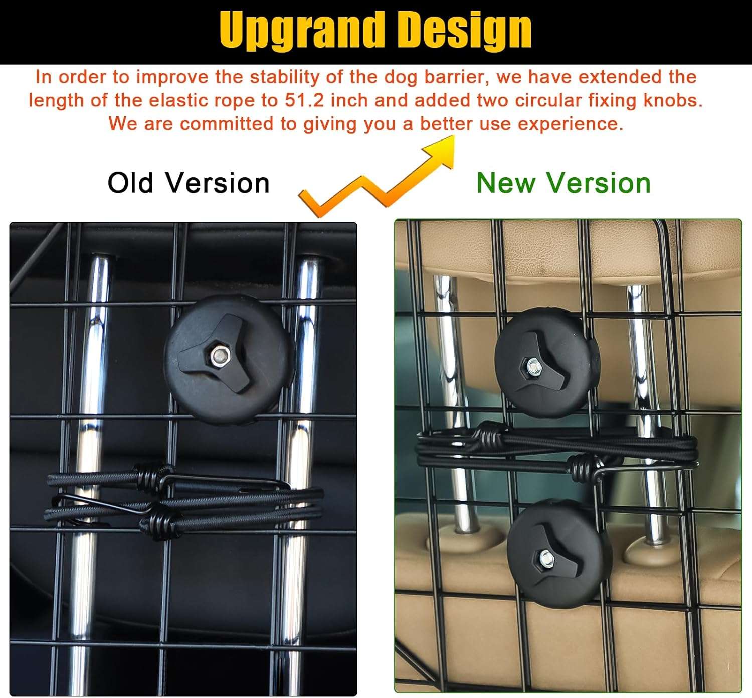 Rejilla separadora acero auto suv maletero perros mascotas barrera ajustable metalica anti escapes resistente