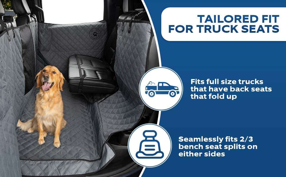 Cubre piso y puertas para perro camioneta F150 RAM Silverado doble cabina impermeable Shark Tank