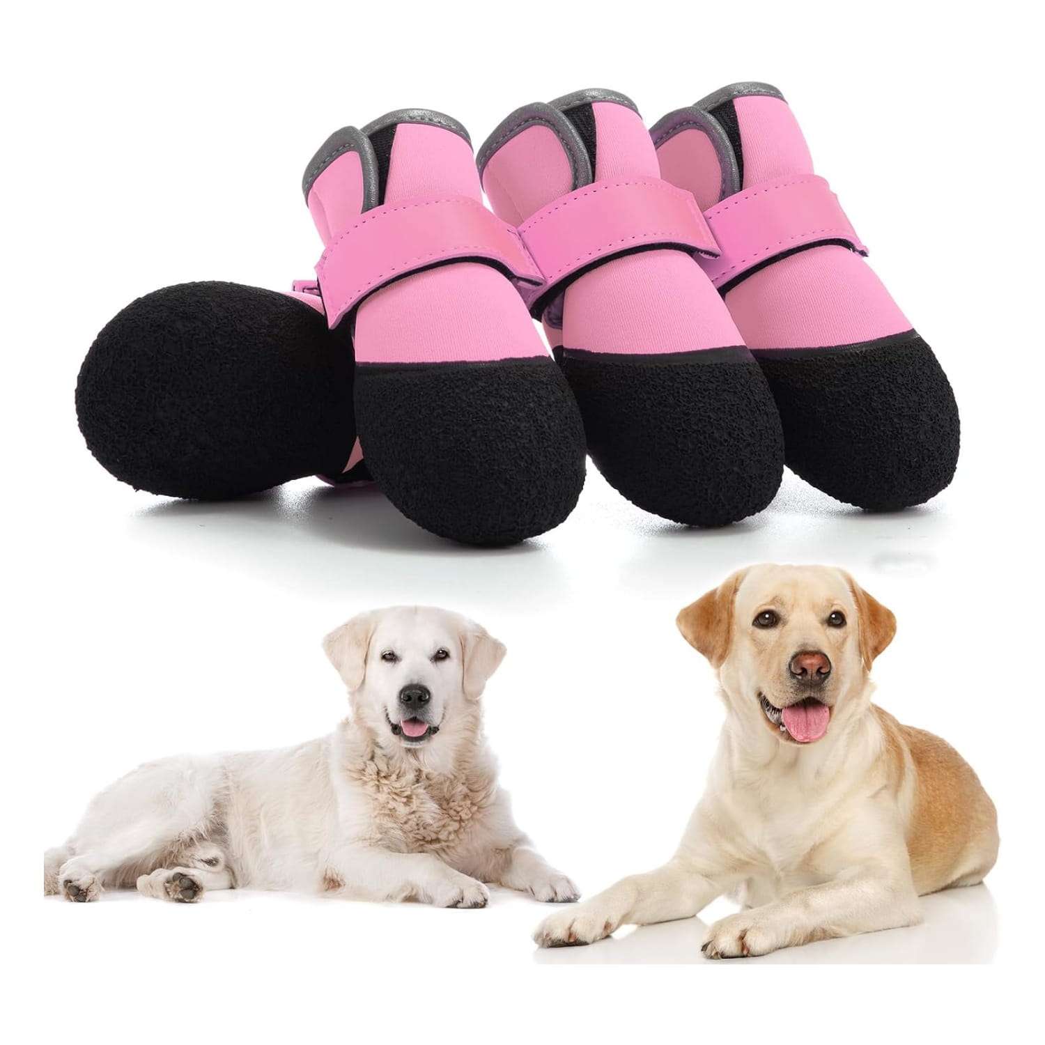 Zapatos perro ultraligeros impermeables pavimento caliente nieve antideslizante mediano grande trekking