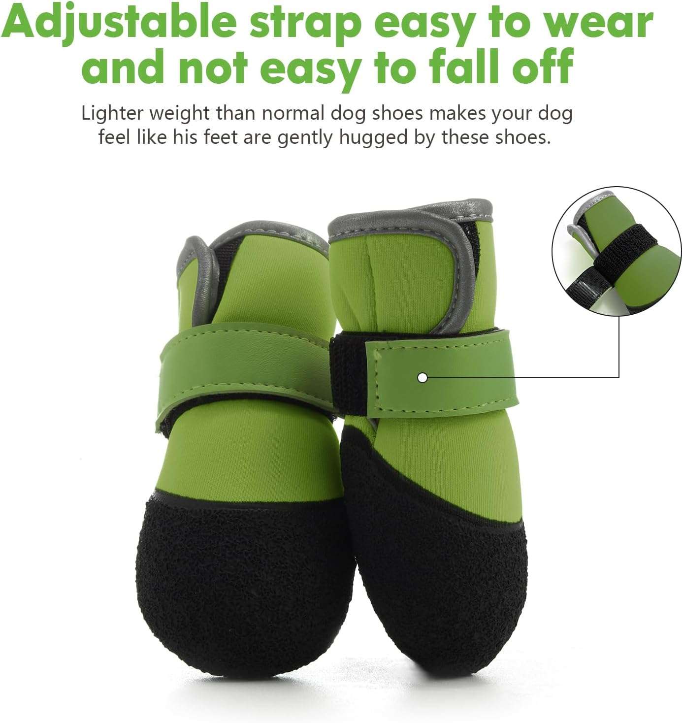 Zapatos perro ultraligeros impermeables pavimento caliente nieve antideslizante mediano grande trekking