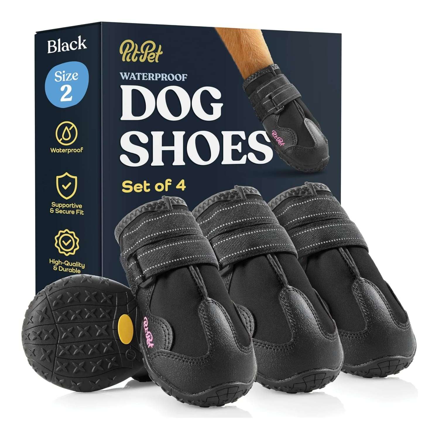 Zapatos impermeables perro cuero rosa suela gruesa pavimento caliente trekking doble correa