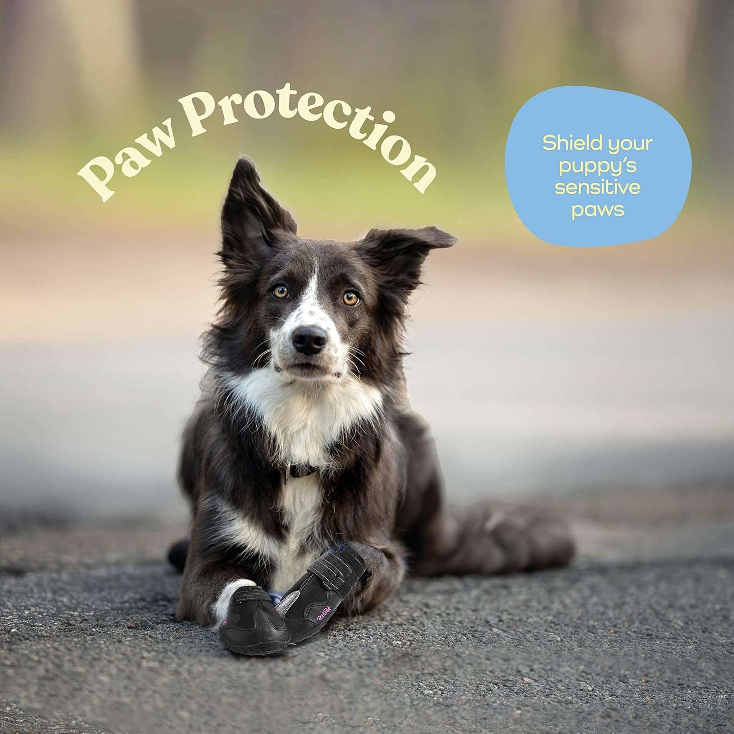 Zapatos impermeables perro cuero rosa suela gruesa pavimento caliente trekking doble correa