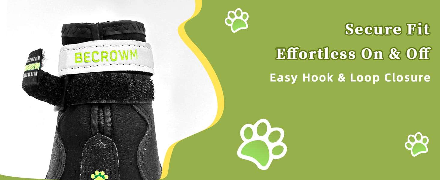 Zapatos perro impermeable todo terreno bordado huella pavimento caliente lluvia antideslizante reflectante
