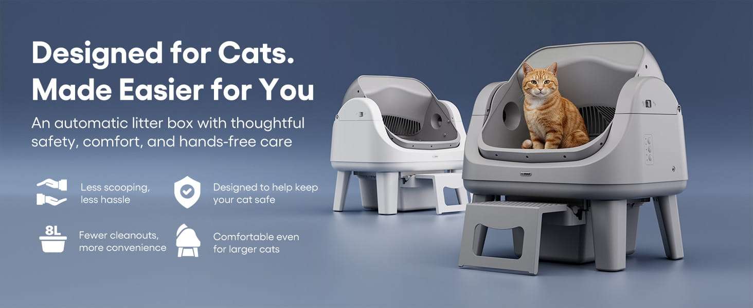 arenero automatico gatos autolimpiable abierto petpivot 54x40x55 centimetros sin wifi ideal para chile