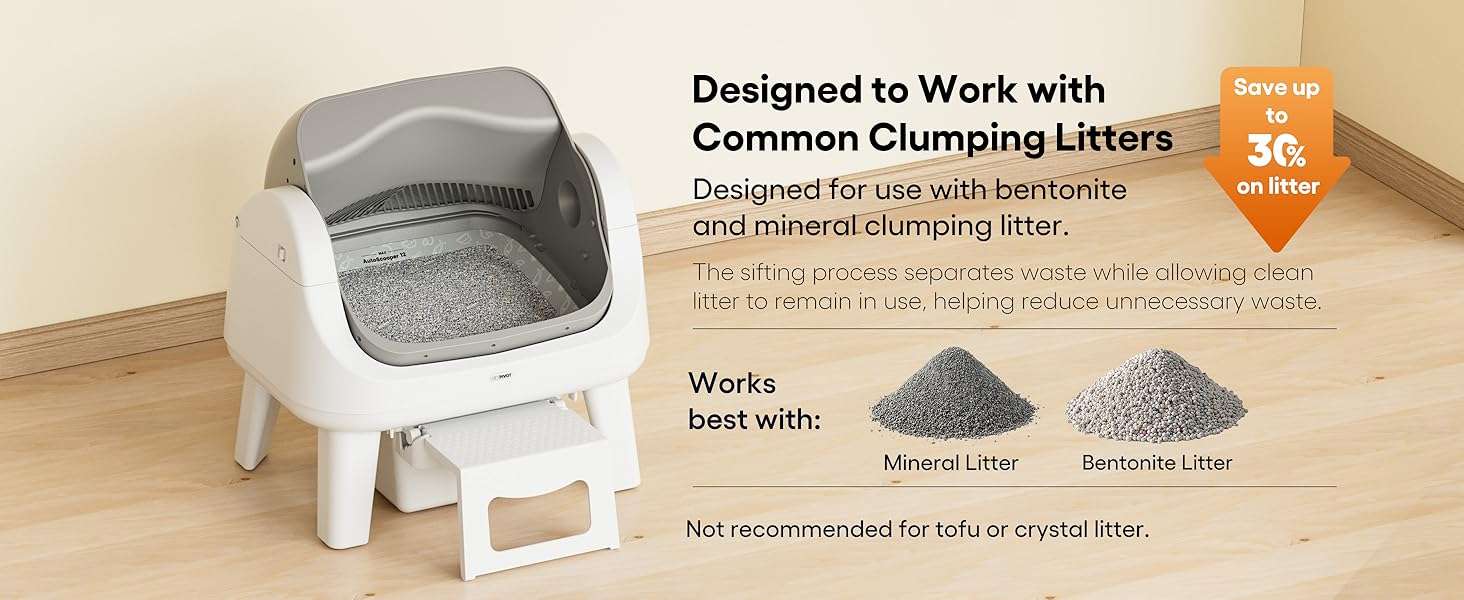 arenero automatico gatos autolimpiable abierto 54x40x55 centimetros sin wifi ideal para chile