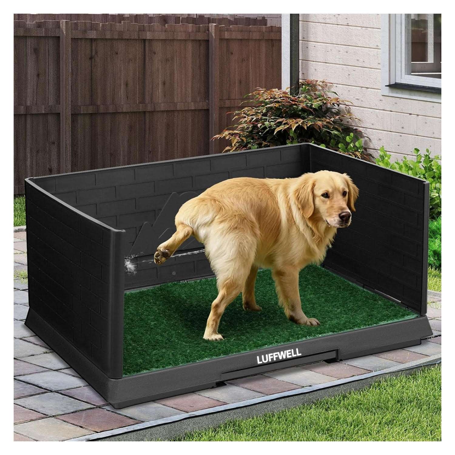 baño interior perros pasto sintetico cajon drenaje 76x50x36 centimetros ideal para chile