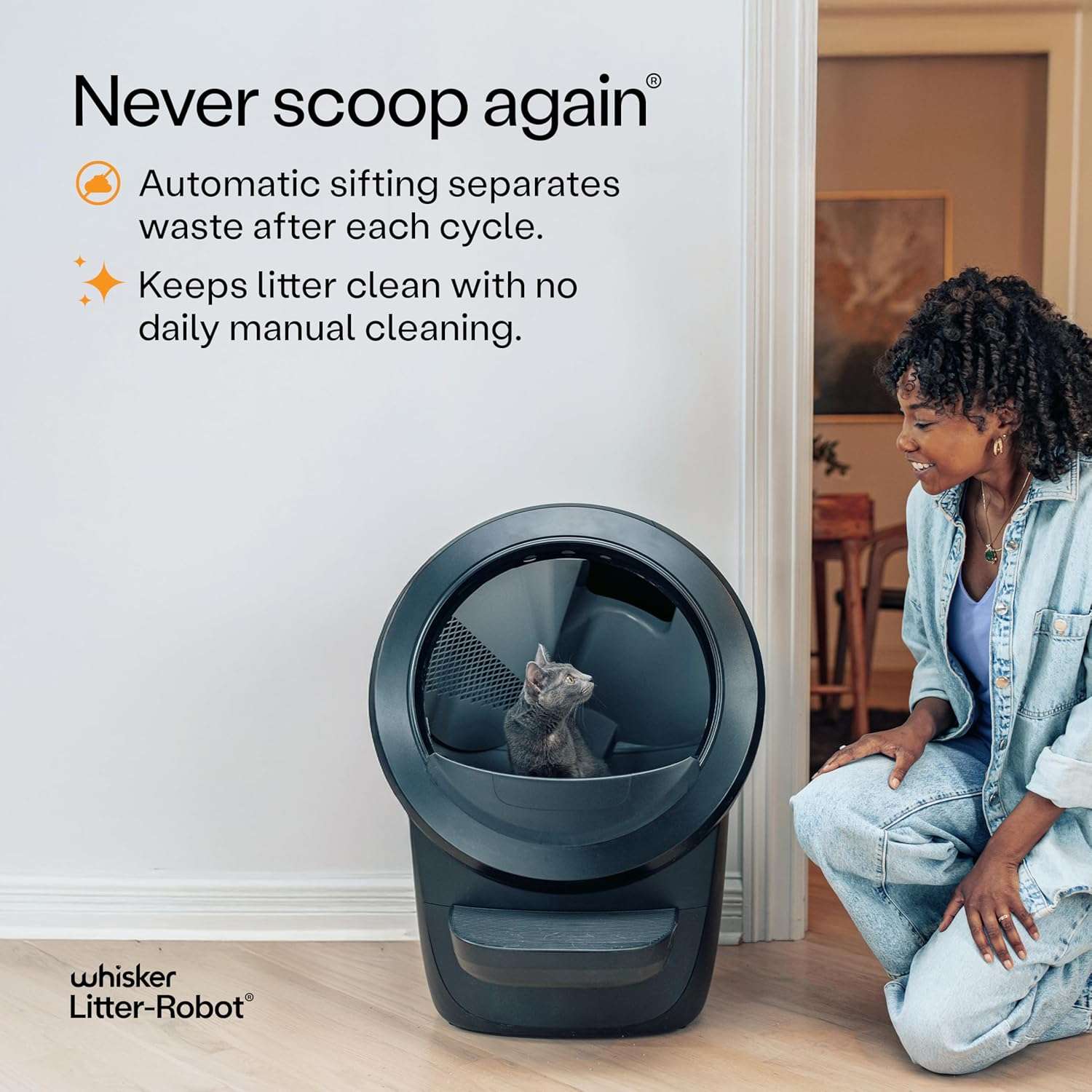 Caja Arena Para Gatos Litter Robot Con 4 Accesorios 69x62x75 cm - Imagen 8