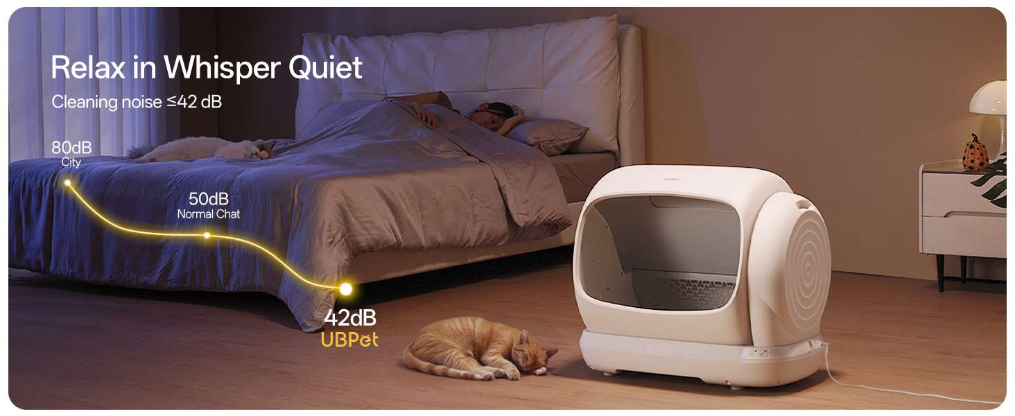 caja de arena automatica gatos autolimpiable 106 litros 63x51x57 centimetros control olores ideal para chile