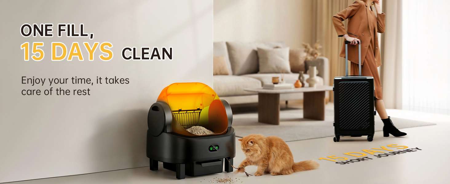 baño automatico gatos abierto electrico 48x39x48 centimetros 10 litros ideal para chile