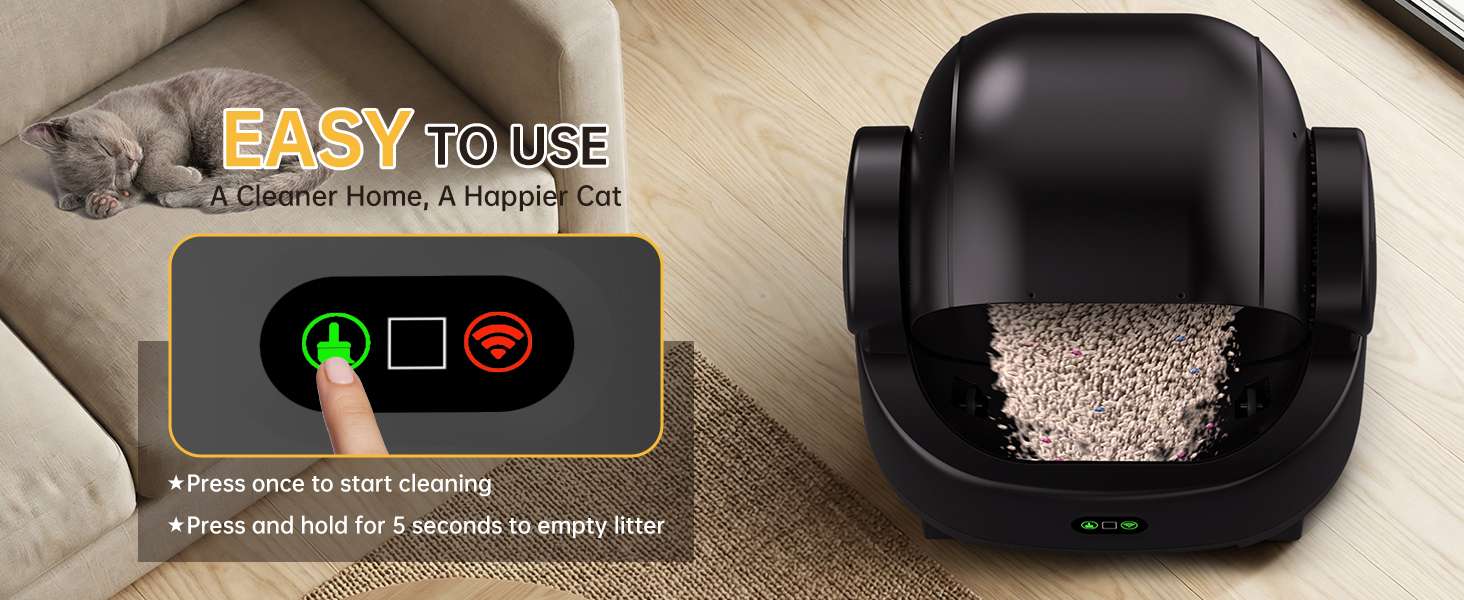 baño automatico gatos abierto electrico 48x39x48 centimetros 10 litros ideal para chile