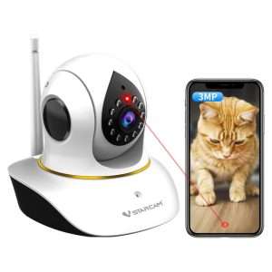 camara seguridad mascotas wifi laser interactivo 3 megapixeles vision nocturna ideal para chile