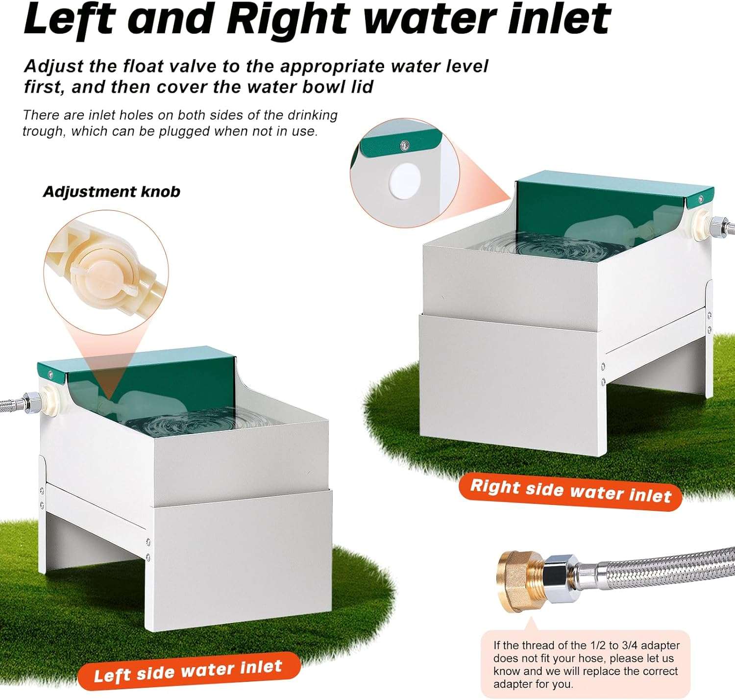 Comedero y bebedero automatico doble de metal con capacidad de 17 kilos de comida y 6 litros de agua para perros grandes en exterior