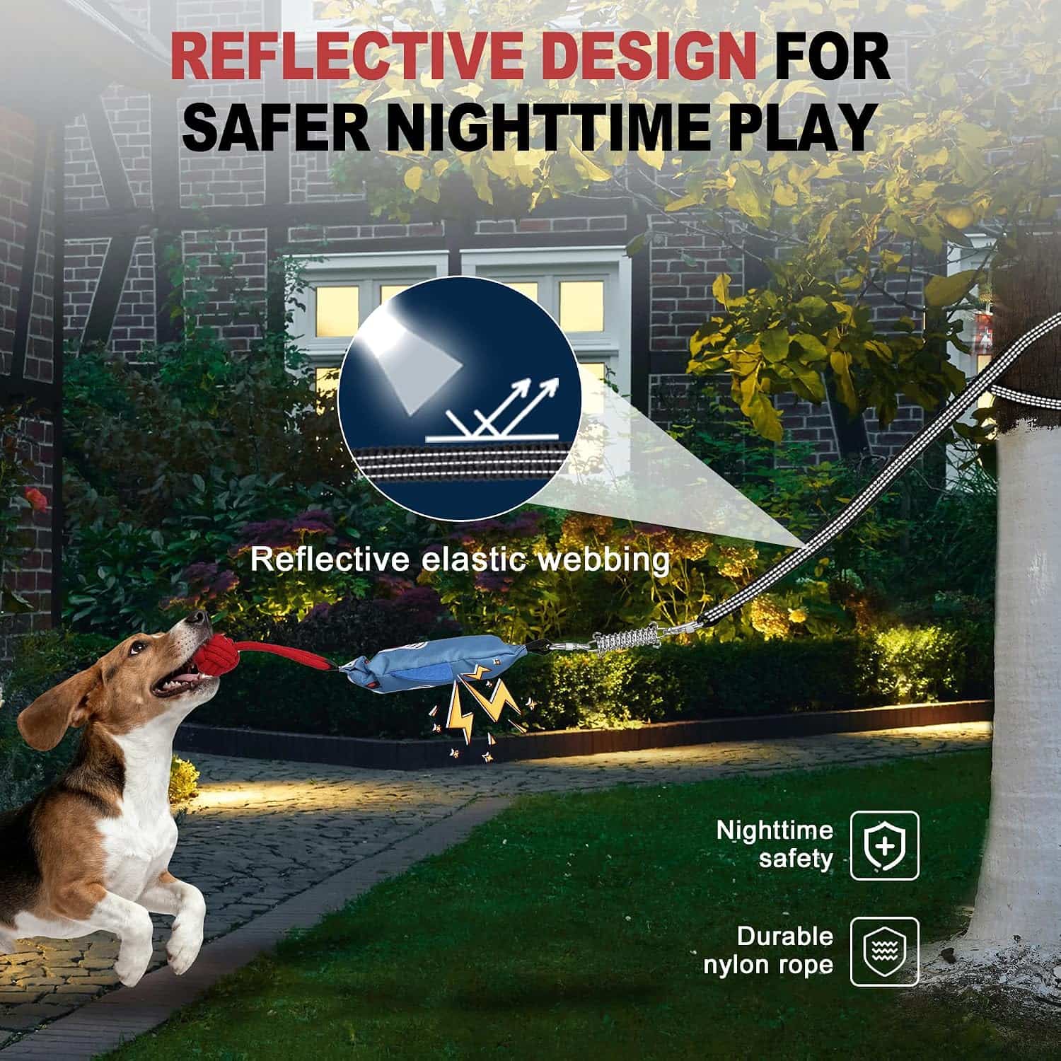 juguete colgante interactivo perros tira y afloja resorte ideal para exterior en chile