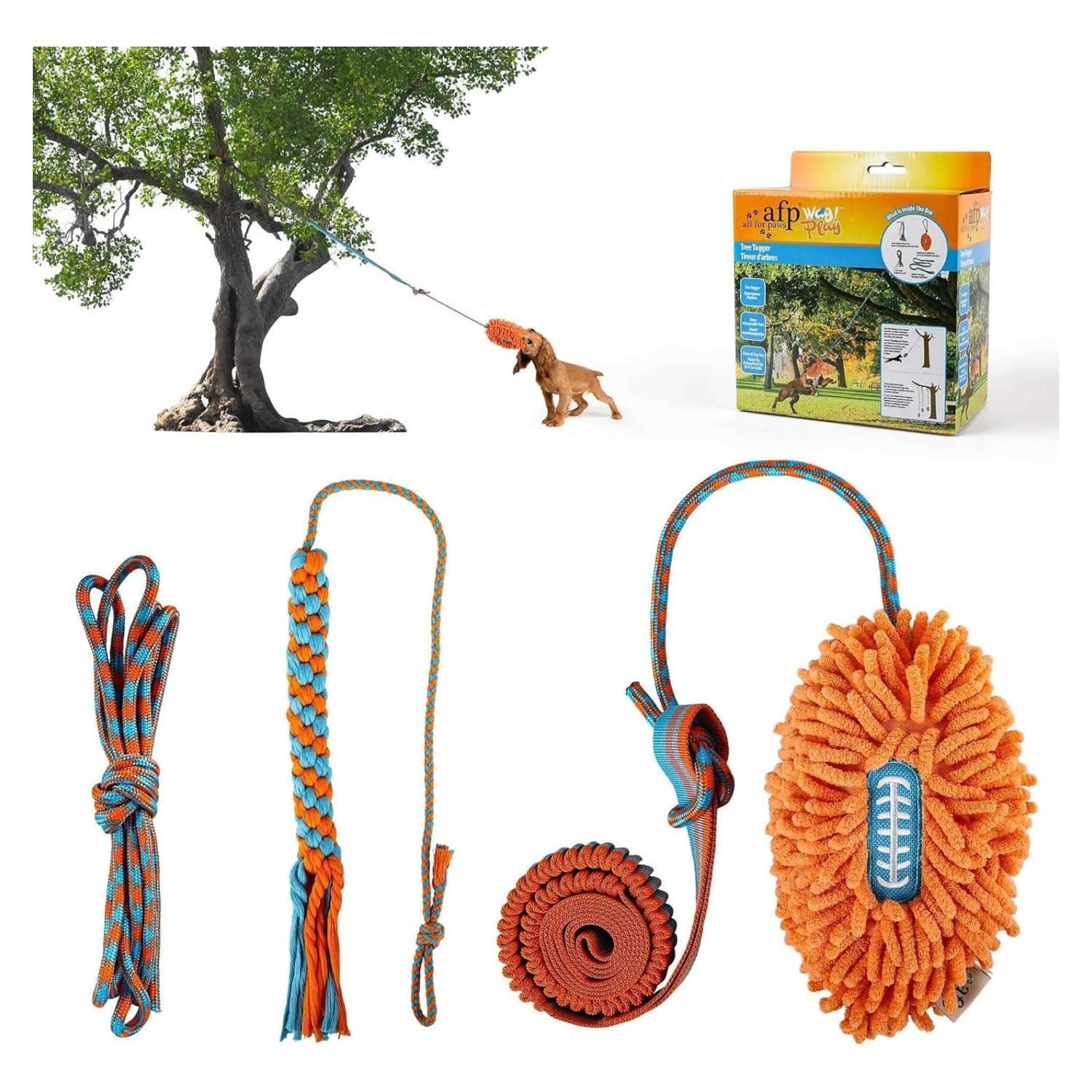 juguete colgante para perros cuerda elastica 238 centimetros ideal para jugar al aire libre en chile