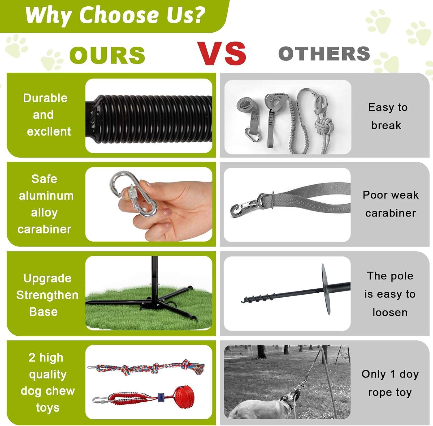 juguete interactivo patio perros tira y afloja estaca acero ajustable ideal para mascotas en chile