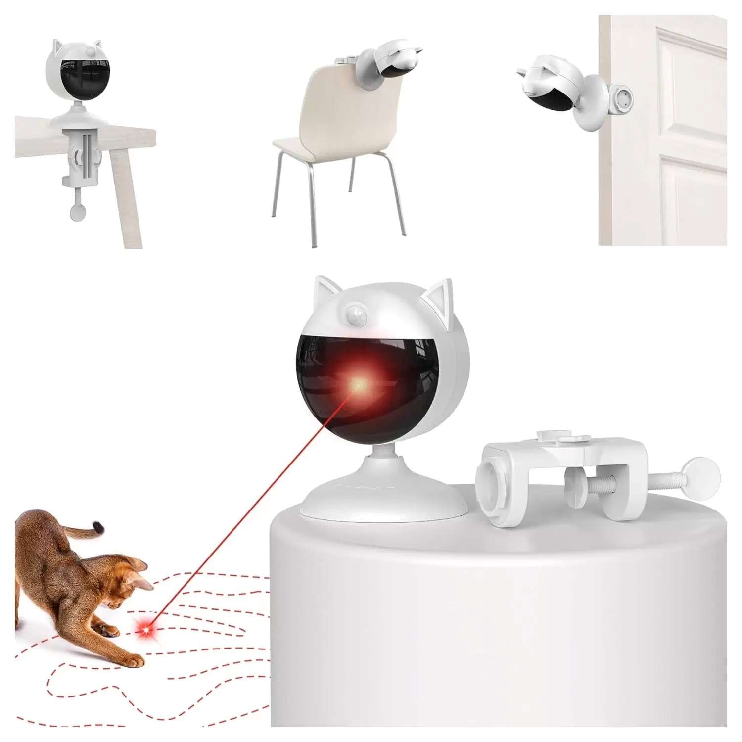 juguete laser inteligente gatos sensor movimiento recargable 85 centimetros ideal para chile