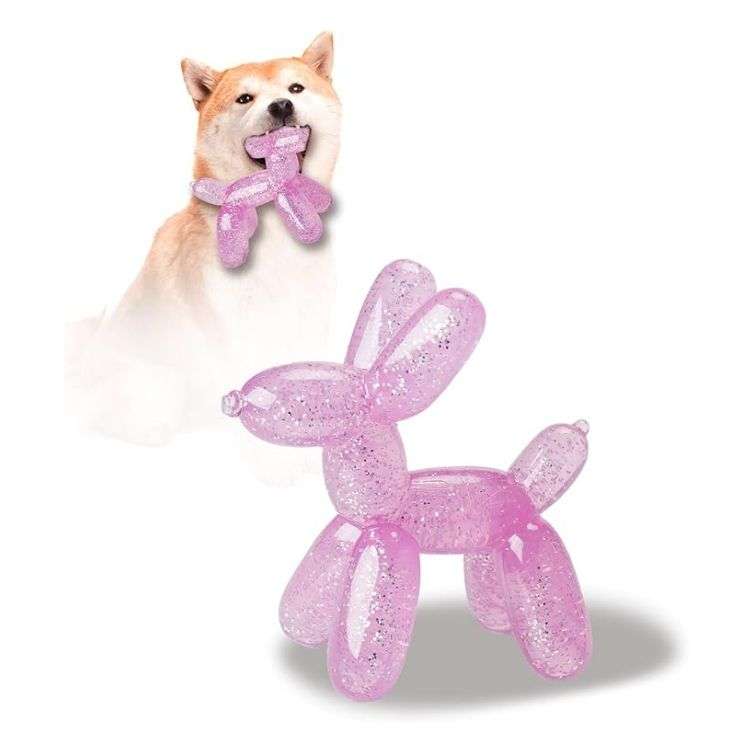 juguete masticable perros forma globo plastico 15 centimetros limpieza dental ideal para chile