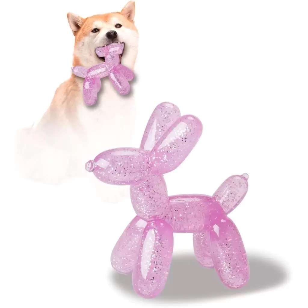 juguete masticable perros forma globo plastico 15 centimetros limpieza dental ideal para chile