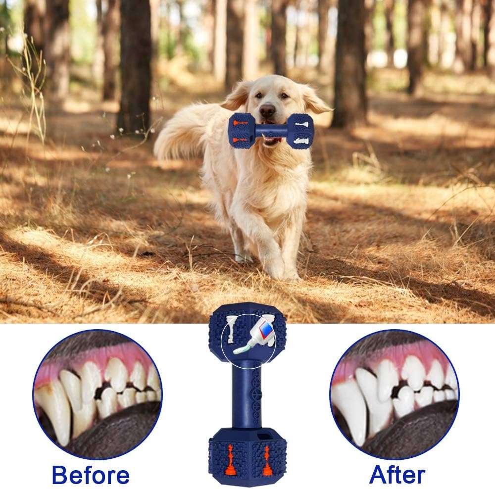 juguete masticable perros mancuerna goma resistente 249 kilos dispensador premios ideal para chile
