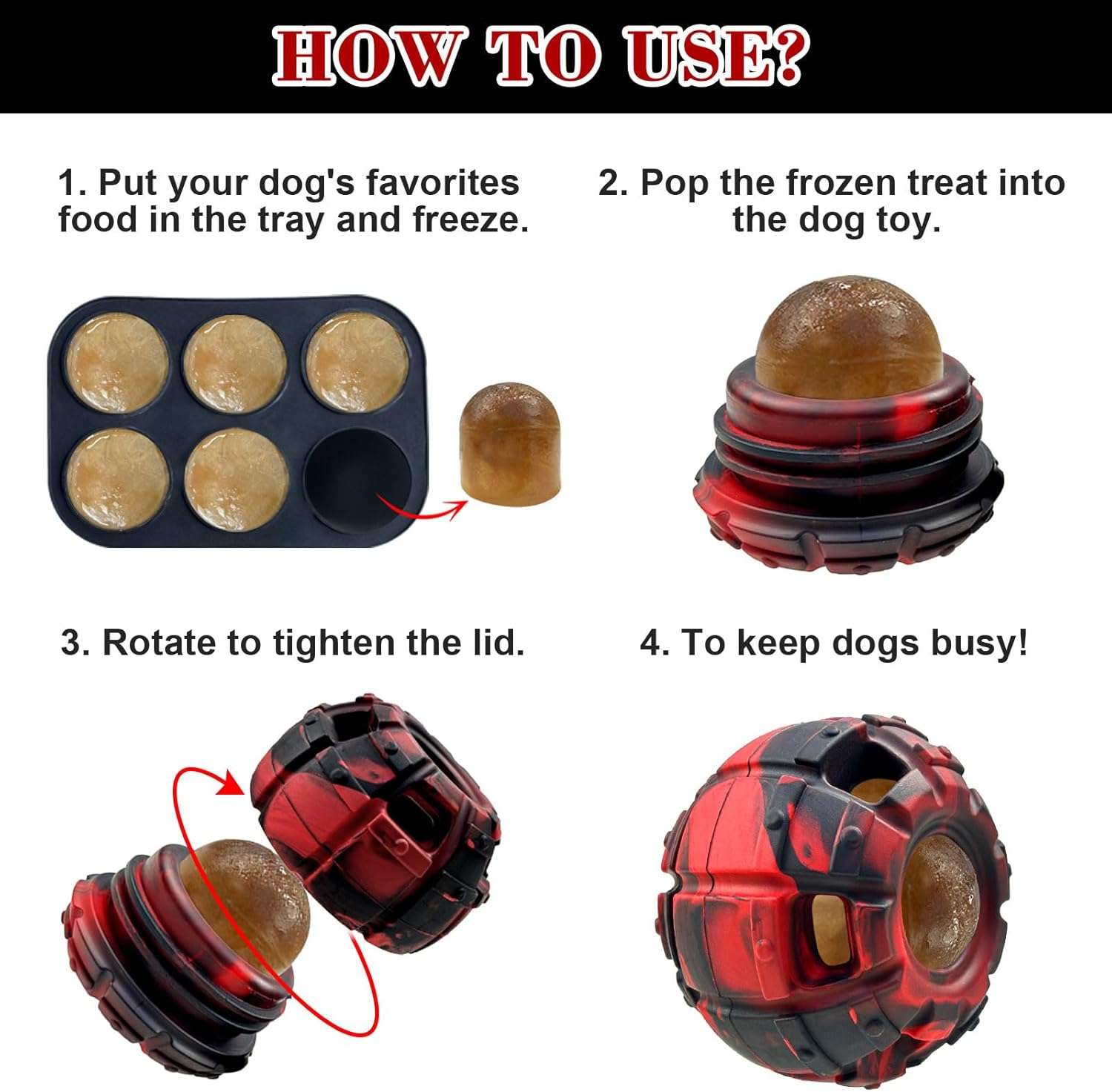 juguete interactivo dispensador golosinas congeladas perros pequeños goma comedero lento chile