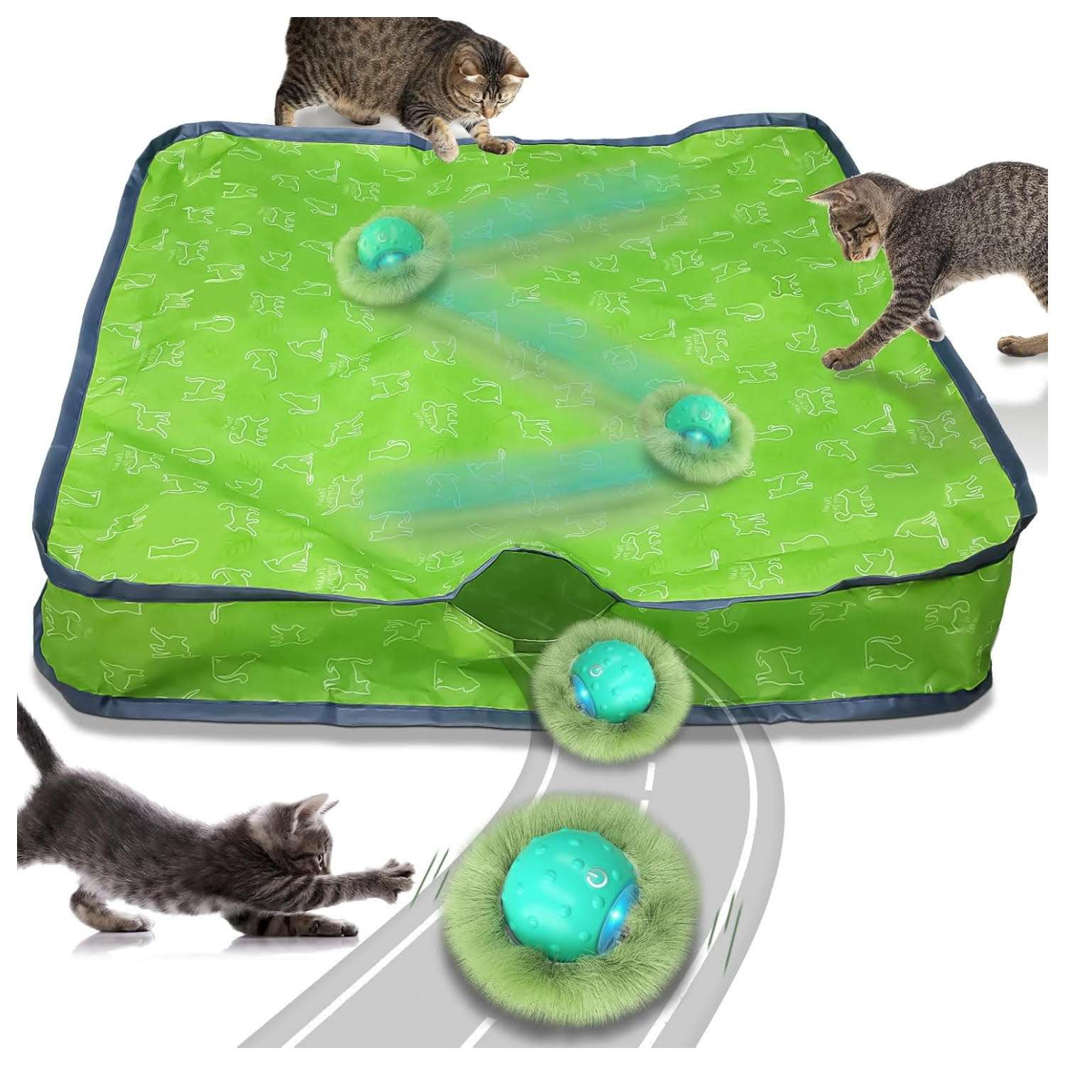 pelota interactiva inteligente gatos escondite bolsa recargable sonido pajaro ideal para interior en chile