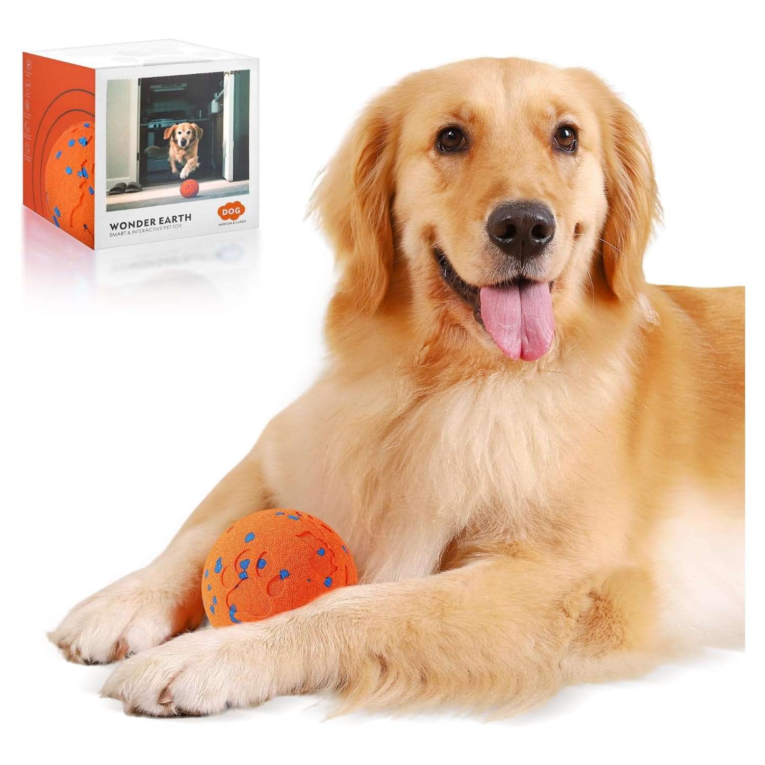 pelota inteligente perros automatica 8 centimetros usb resistente agua ideal para chile