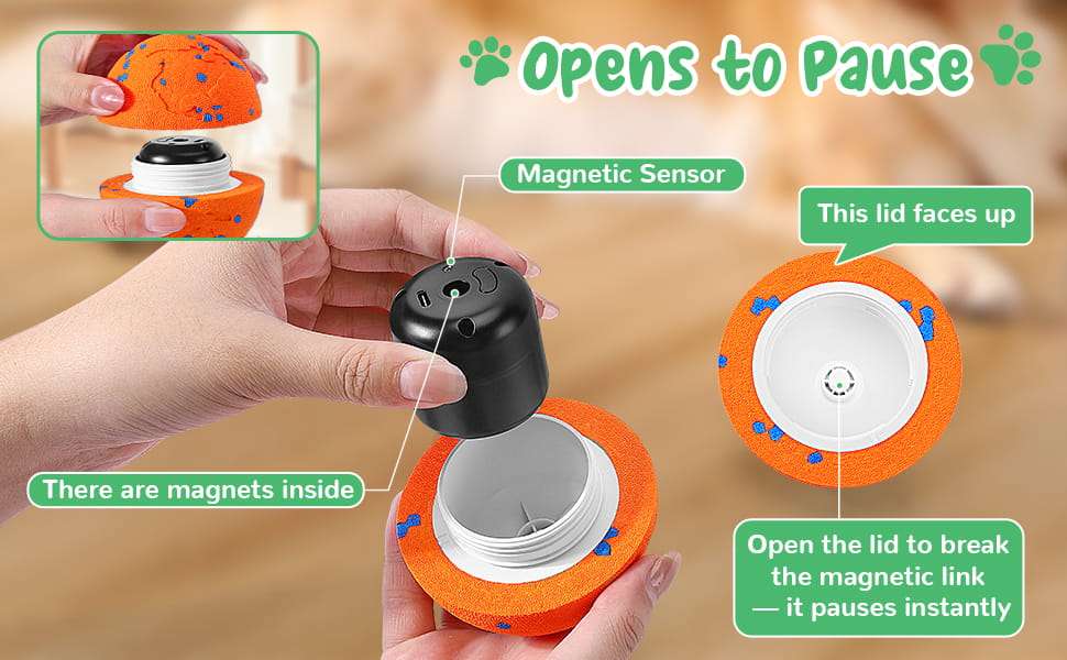 pelota inteligente perros automatica 8 centimetros usb resistente agua ideal para chile
