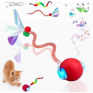 pelota interactiva inteligente gatos recargable tres modos sonido pajaro ideal para alfombras en chile