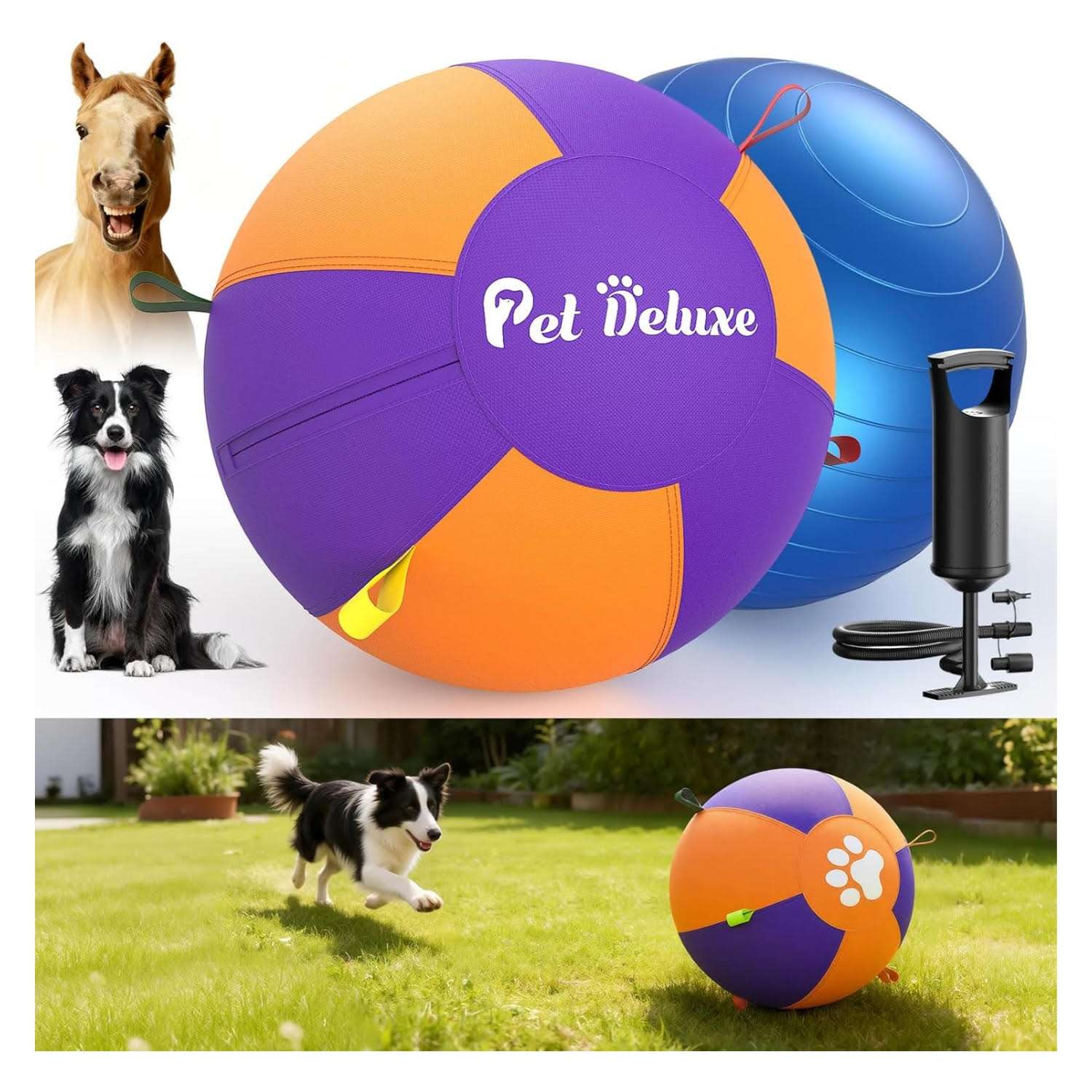 pelota pastoreo perros grandes 46 centimetros resistente funda lavable ideal para chile