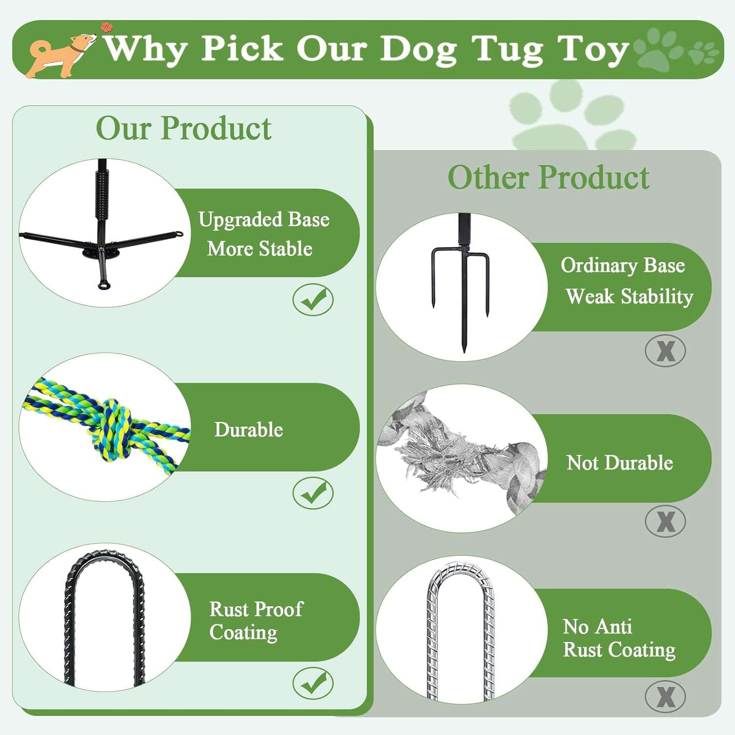 poste interactivo perros tira y afloja exterior triple anclaje campanas 27 kilos ideal para patios en chile