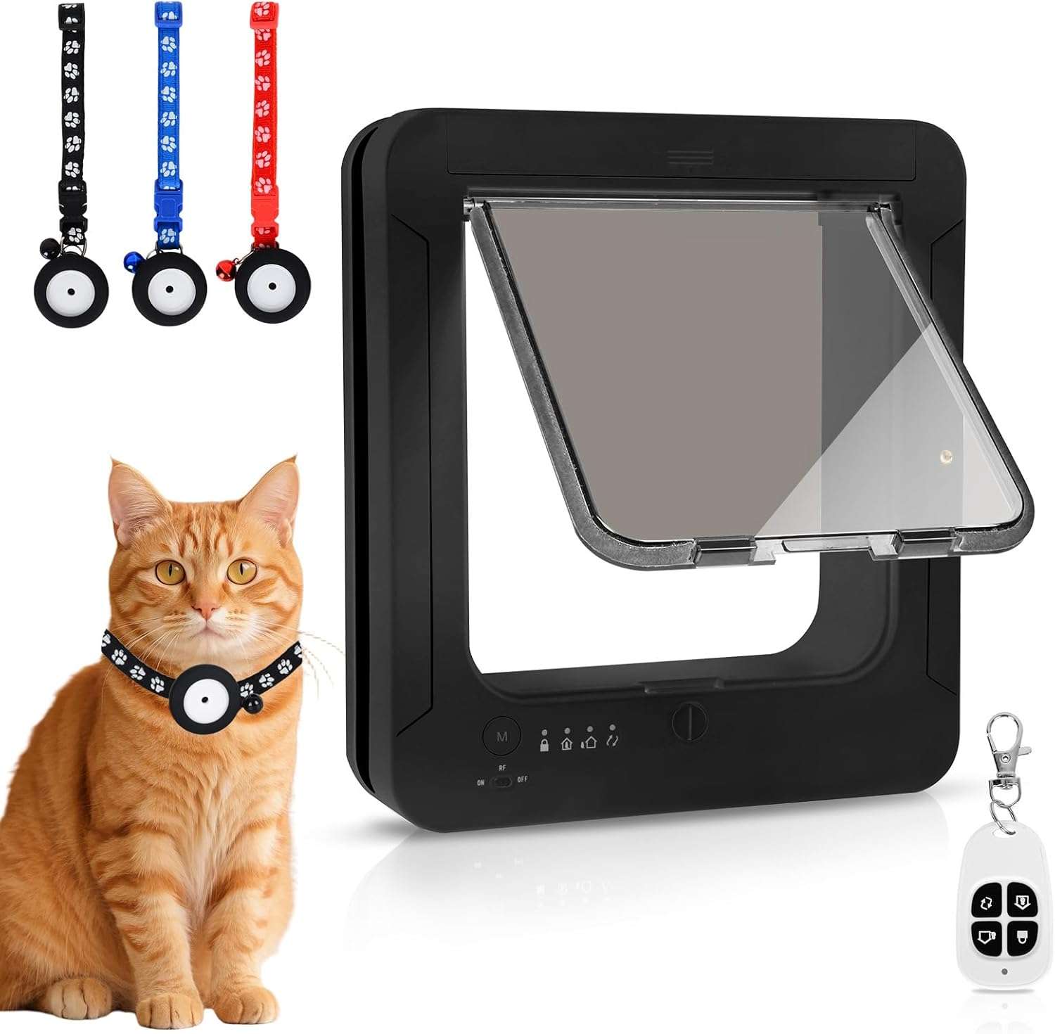 Puerta Automática con Acceso Exclusivo Sensor de Collar RFID y Apertura de 19 x 18 cm para Gatos - Imagen 12