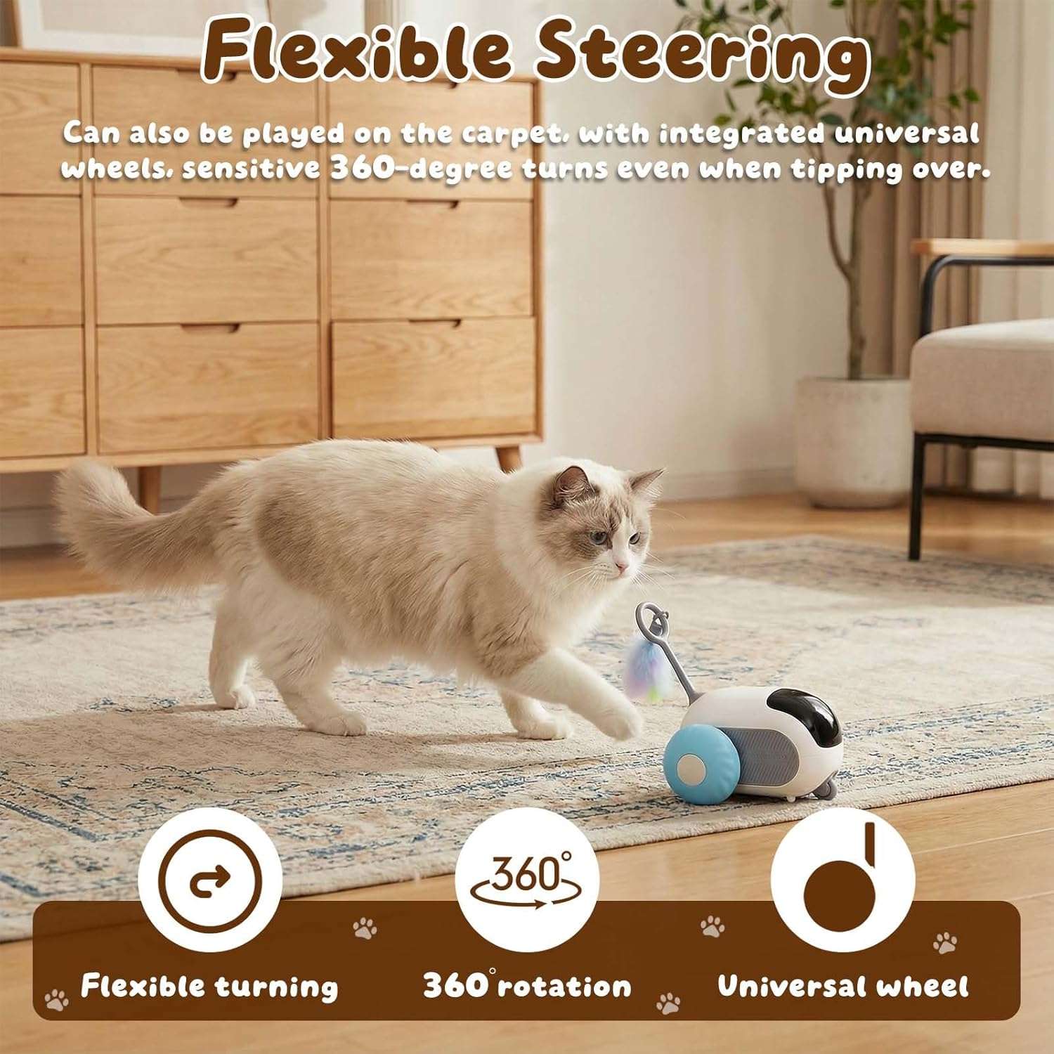 juguete interactivo gatos raton automatico recargable usb control remoto ideal para interior en chile