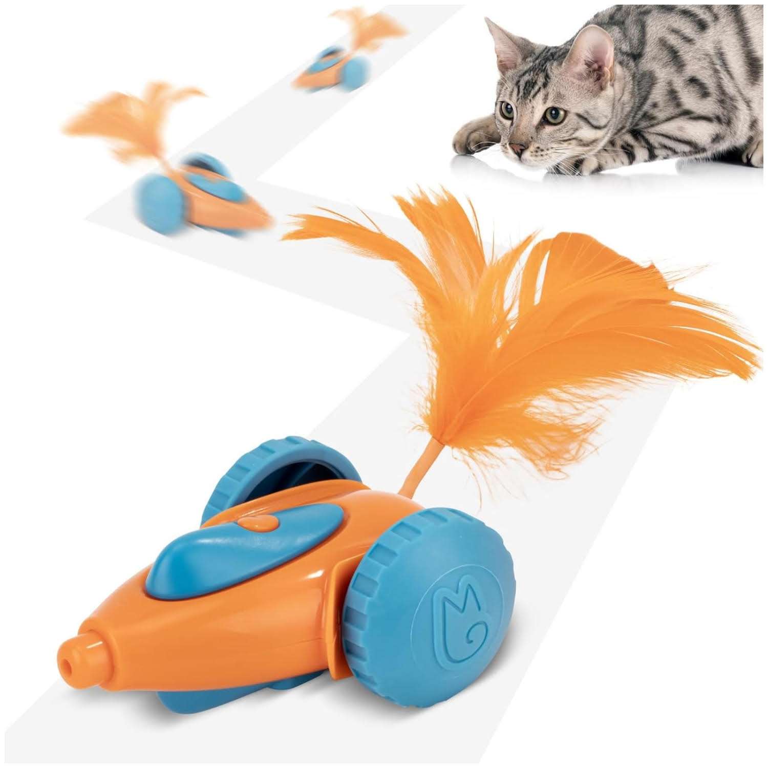 raton interactivo inteligente gatos automatico recargable 6 por 8 centimetros ideal para alfombras en chile