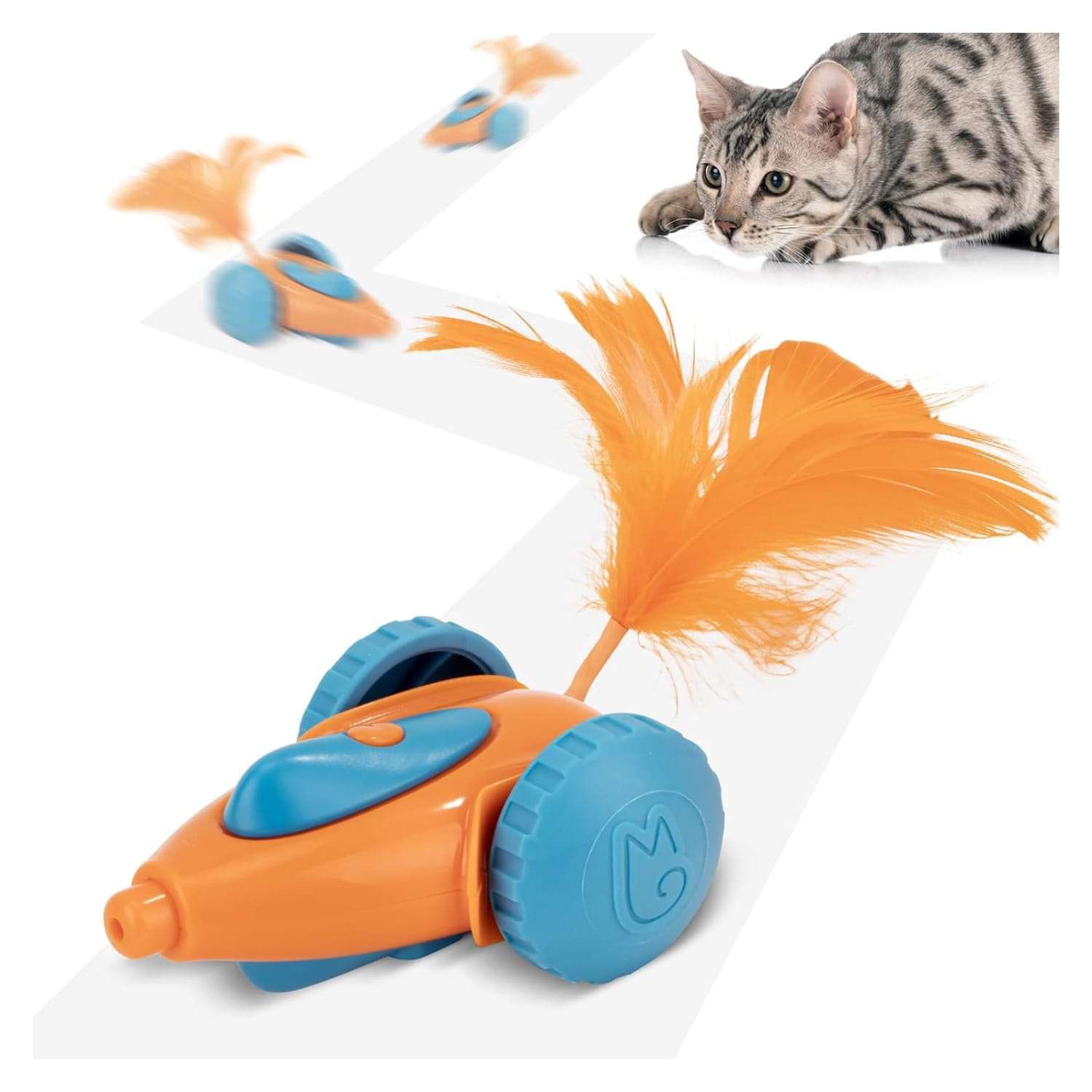 raton interactivo inteligente gatos automatico recargable 6 por 8 centimetros ideal para alfombras en chile